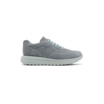 Pantofi sport de piele intoarsa cu talpa wedge