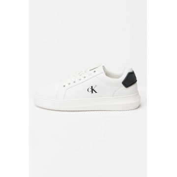 Pantofi sport din piele cu aspect masiv