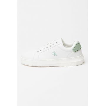 Pantofi sport din piele cu aspect masiv