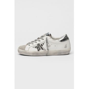 Pantofi sport din piele cu aspect uzat Super-Star Classic
