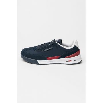 Pantofi sport din piele intoarsa cu garnituri din material textil Retro