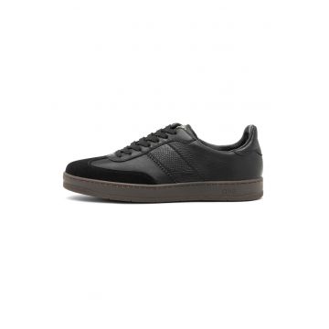 Pantofi sport din piele intoarsa cu varf rotund