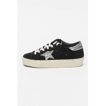 Pantofi sport High Star Classic din piele intoarsa cu talpa flatform