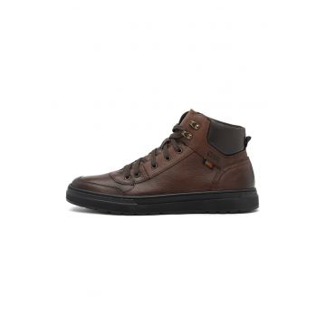 Pantofi sport inalti de piele