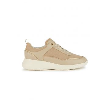 Pantofi sport low cut cu aspect stralucitor