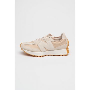 Pantofi sport low-cut cu insertii de piele intoarsa
