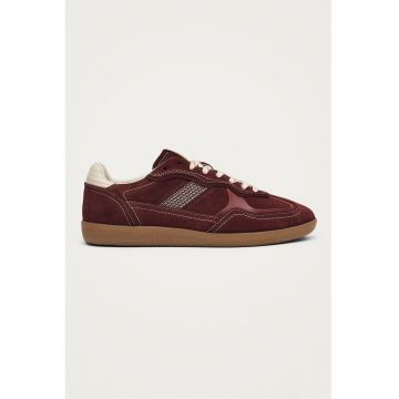 Pantofi sport low-cut de piele intoarsa Rife