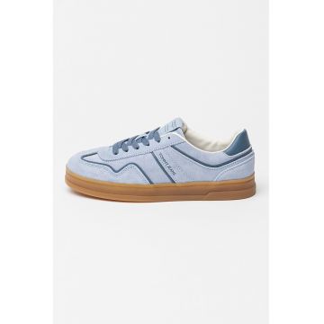 Pantofi sport low-cut din piele intoarsa