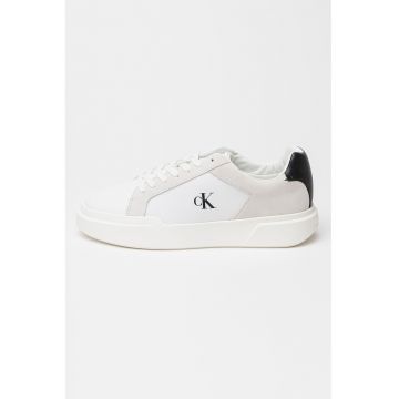 Pantofi sport masivi din piele intoarsa si material textil