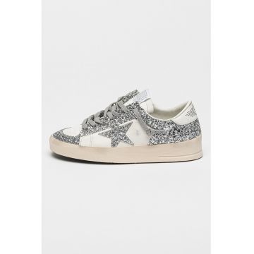 Pantofi sport Stardan din piele cu design stralucitor