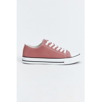 Tenisi canvas cu model uni