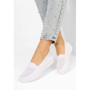 Tenisi dama Slip-On Fransisca albi