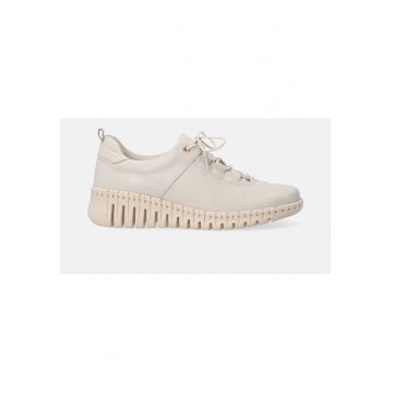 Adidasi wedge din piele
