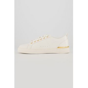 Pantofi sport de piele ecologica Dilathielle - Alb/Auriu
