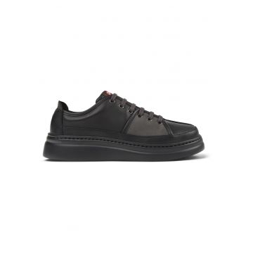 Pantofi sport din piele cu talpa wedge Runner Up Twins