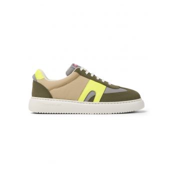 Pantofi sport cu insertii din piele intoarsa Runner K21 - Verde/Gri