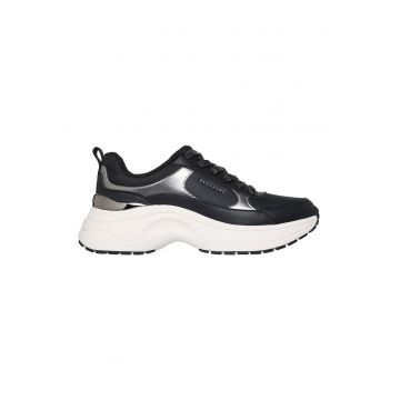 Pantofi sport demi-wedge cu garnituri cu aspect metalizat Hazel 2