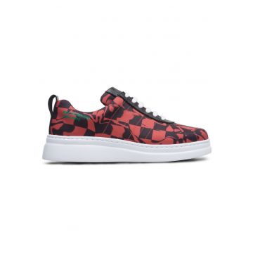 Pantofi sport din material textil Twins - Portocaliu