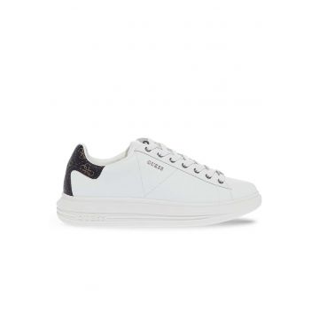 Pantofi sport din piele ecologica cu detalii logo -