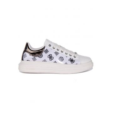 Pantofi sport din piele ecologica cu model logo -
