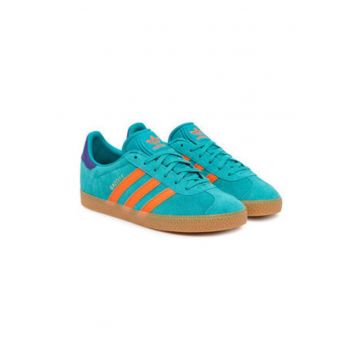 Pantofi sport din piele intoarsa cu logo
