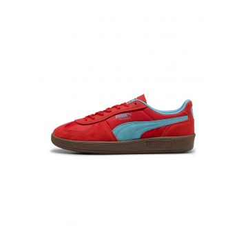 Pantofi sport Palermo Pop de piele intoarsa cu insertii de piele ecologica
