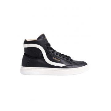 Tenesi din piele ecologica high-top -