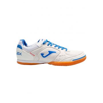 Ghete de fotbal  Top Flex Indoor - piele naturala - talpa flexibila - alb