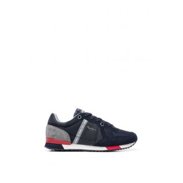Pantofi sport cu insertii din piele