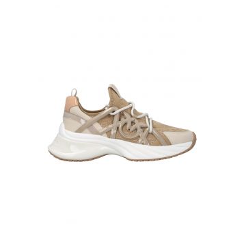 Pantofi sport demi-wedge cu siret