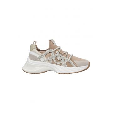 Pantofi sport demi-wedge cu siret