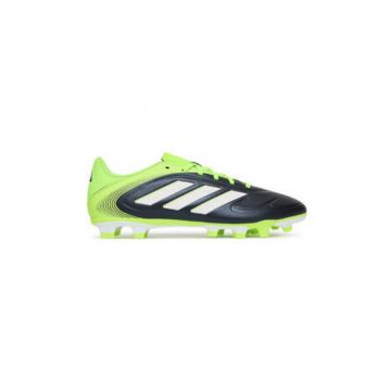 Pantofi sport din piele ecologica - pentru fotbal - Negru/Verde neon