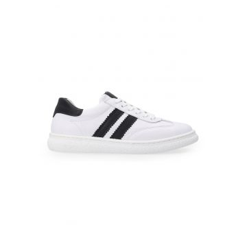 Pantofi sport din piele naturala neteda