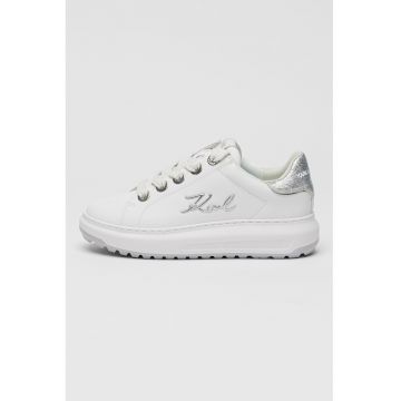 Pantofi sport wedge de piele