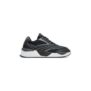 Tenisi barbati -  305577603 - piele ecologica - negru/gri