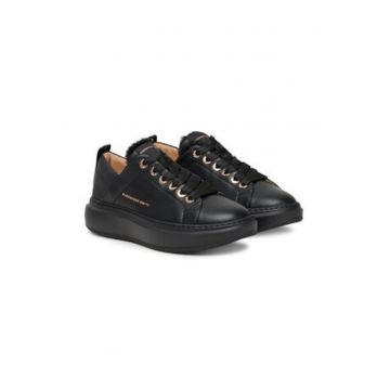 Tenisi dama 305503848 -  Piele naturala - Negru