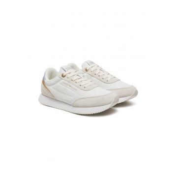 Tenisi dama -  piele naturala - alb - design elegant si confortabil