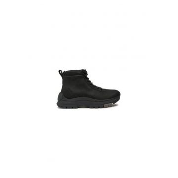 Ghete de drumetie barbati -  piele naturala - negru - Ghete de drumetie barbati -  piele naturala - negru -