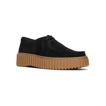 Mocasini de piele intoarsa Torhill - Negru