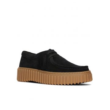 Mocasini de piele intoarsa Torhill - Negru