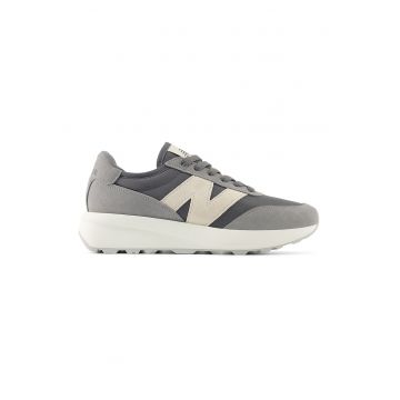Pantofi sport cu garnituri din piele intoarsa 370