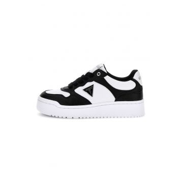 Pantofi sport de piele ecologica cu logo Pantofi sport de piele ecologica cu logo