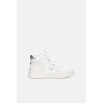 Pantofi sport de piele ecologica cu sireturi