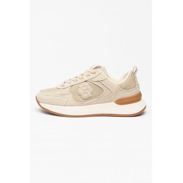 Pantofi sport de piele intoarsa cu garnituri din material textil Icon