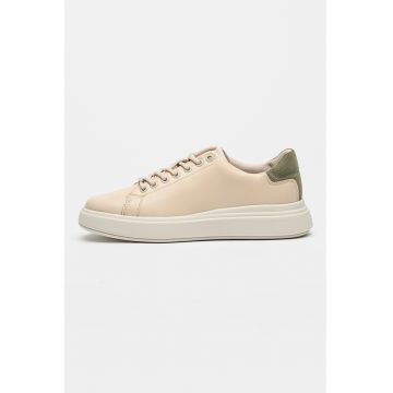Pantofi sport din piele cu garnituri din piele intoarsa