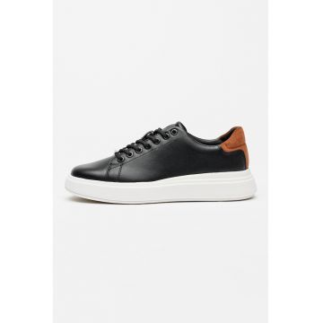 Pantofi sport din piele cu garnituri din piele intoarsa