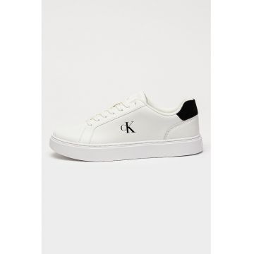 Pantofi sport din piele cu insertii din piele intoarsa Pantofi sport din piele cu insertii din piele intoarsa