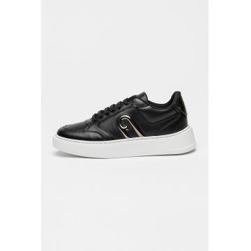 Pantofi sport din piele cu logo Pantofi sport din piele cu logo