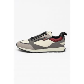 Pantofi sport din piele ecologica si material textil Icelin