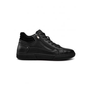 Pantofi Sport  Mid LCJ-22-33-1469M - Barbati - Negru - Negru